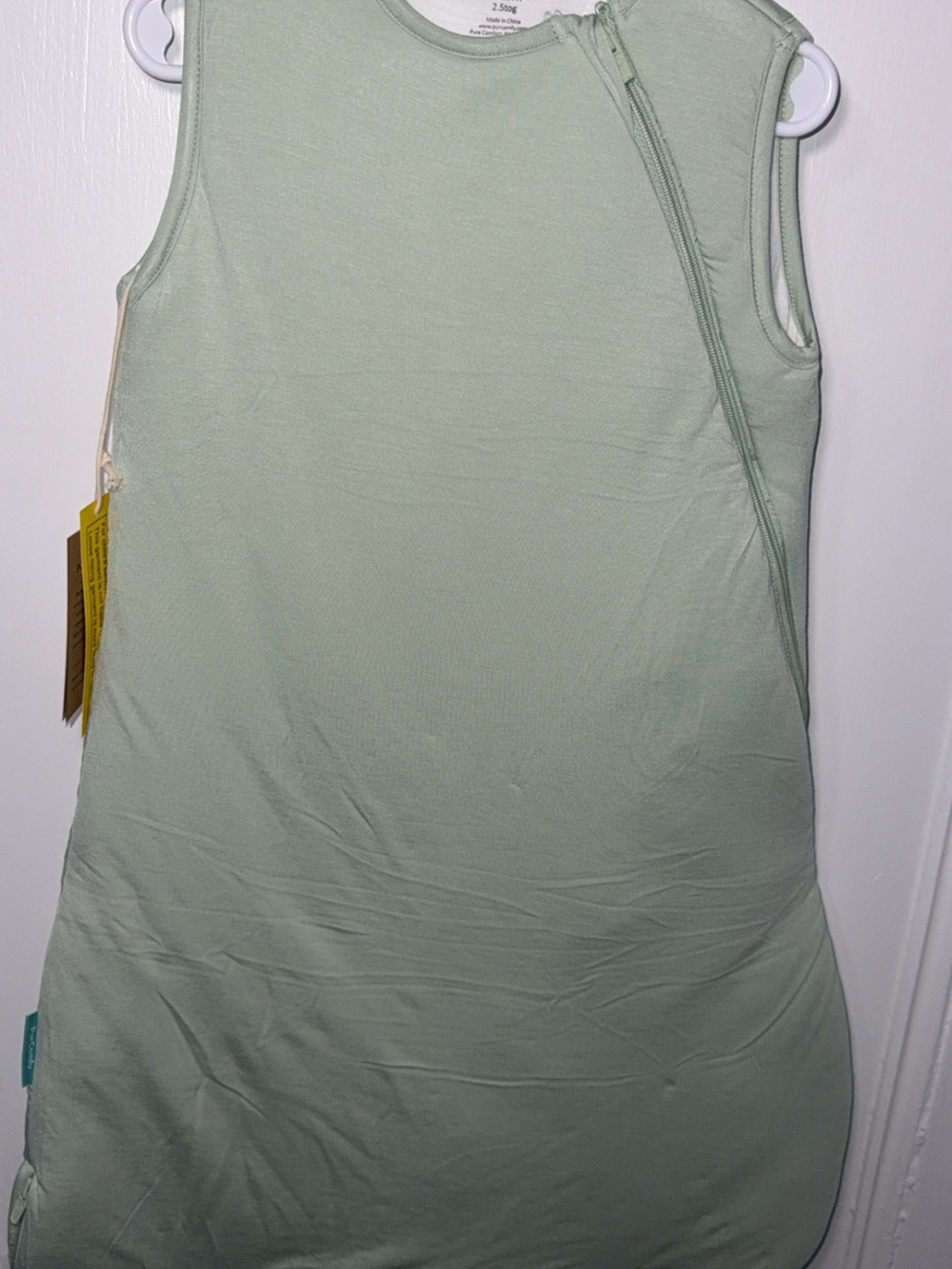 Sleeveless Zip-Front Sleep Sack - Light Mint